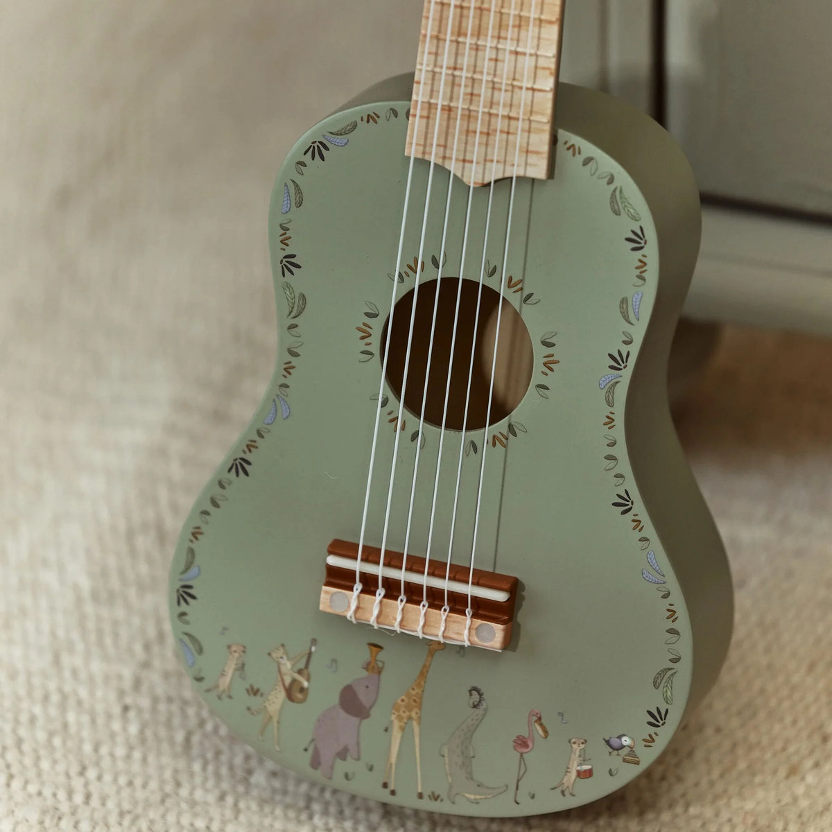 Little dutch - Chitarra in legno verde Safari