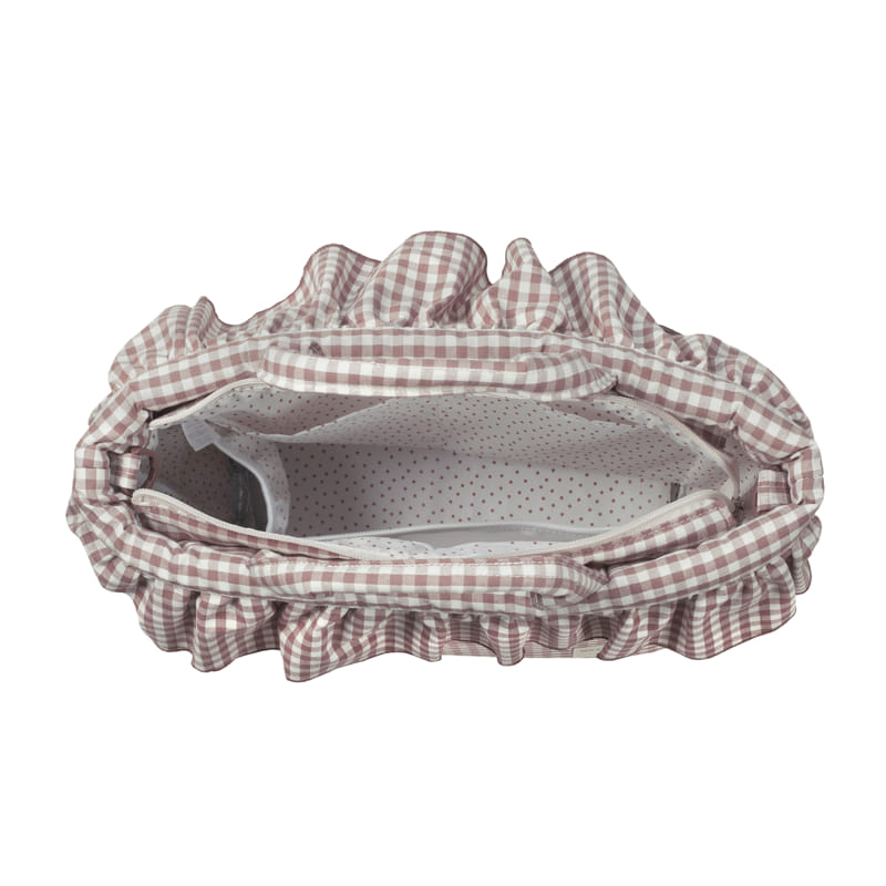 Walking Mum - Borsa fasciatoio Praliné Vichy Moka