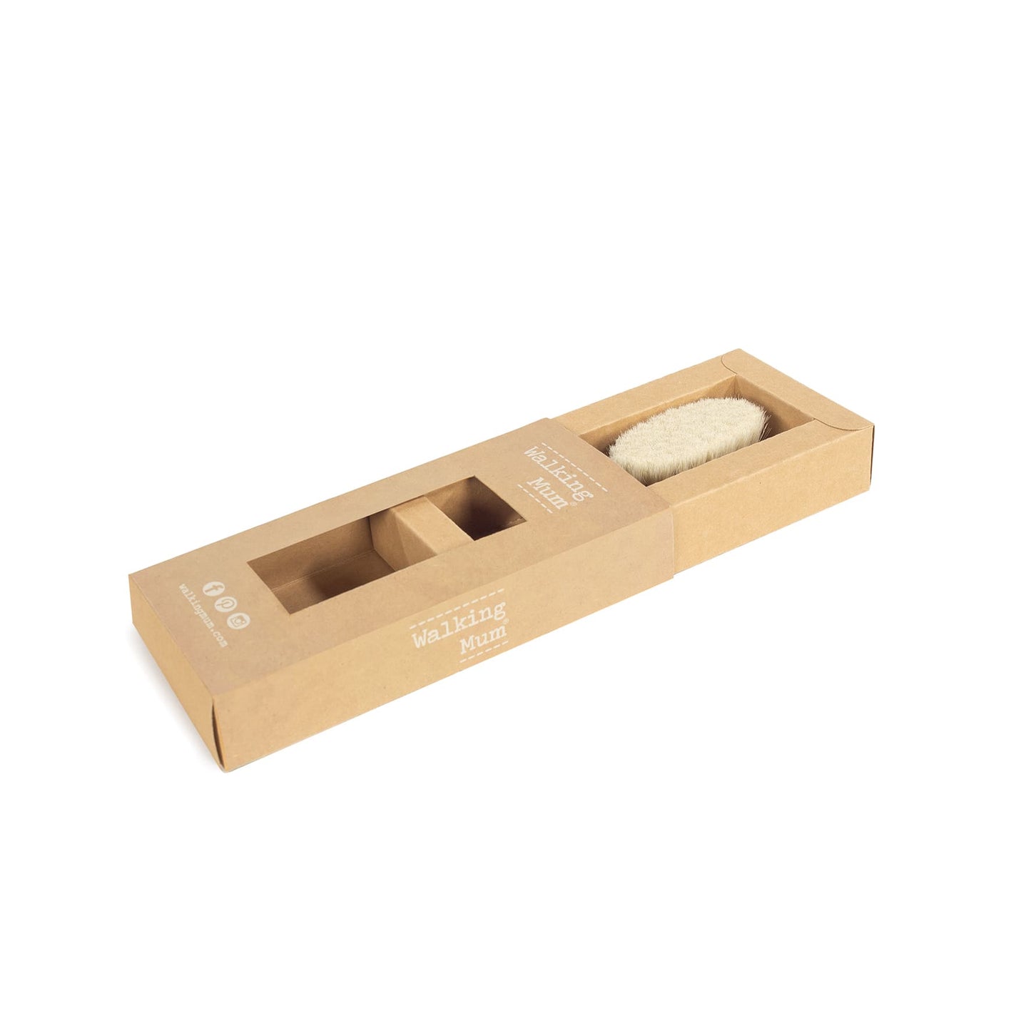 Walking Mum - Spazzola in legno rosa