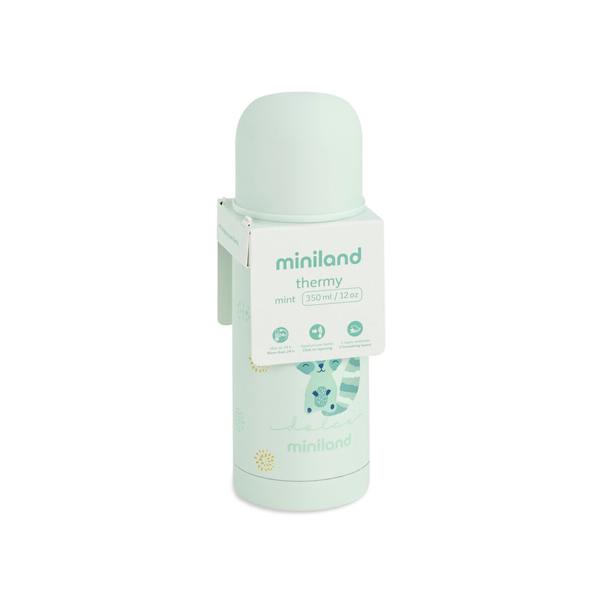 Miniland - Thermos per liquidi menta da 350 ml