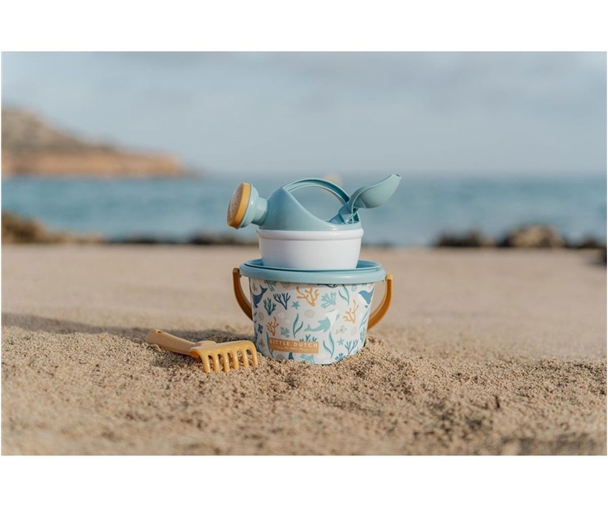 Little Dutch - Set paletta secchiello e formine 5pz blu