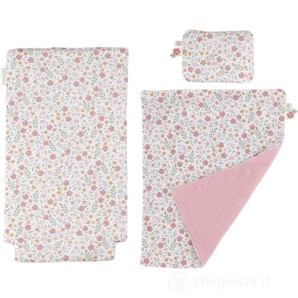 Little Dutch - Carrozzina per bambole in legno con tessile