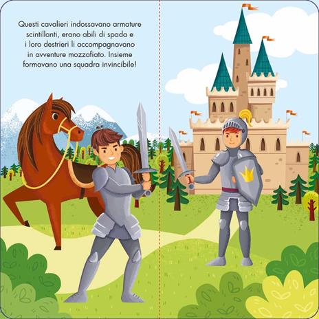 Sassi Junior - Libro e puzzle fantasy, Cavalieri e draghi