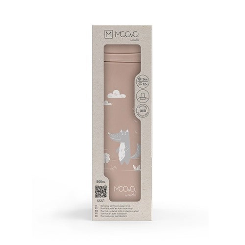 Nuvita - MOOVO borraccia termica 500ml english rose