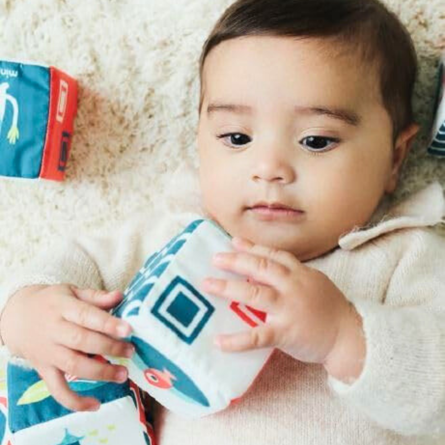 Miniland - Set 6 cubi morbidi colorati