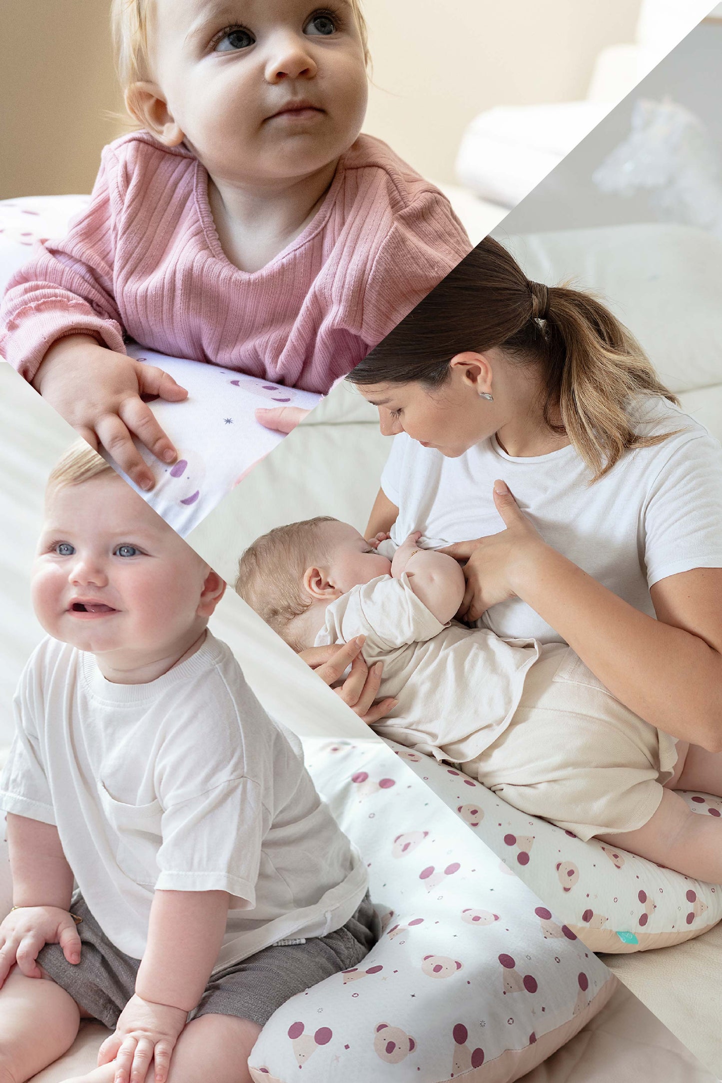 Koala Hug Baby - Cuscino allattamento fantasia topo/koala beige