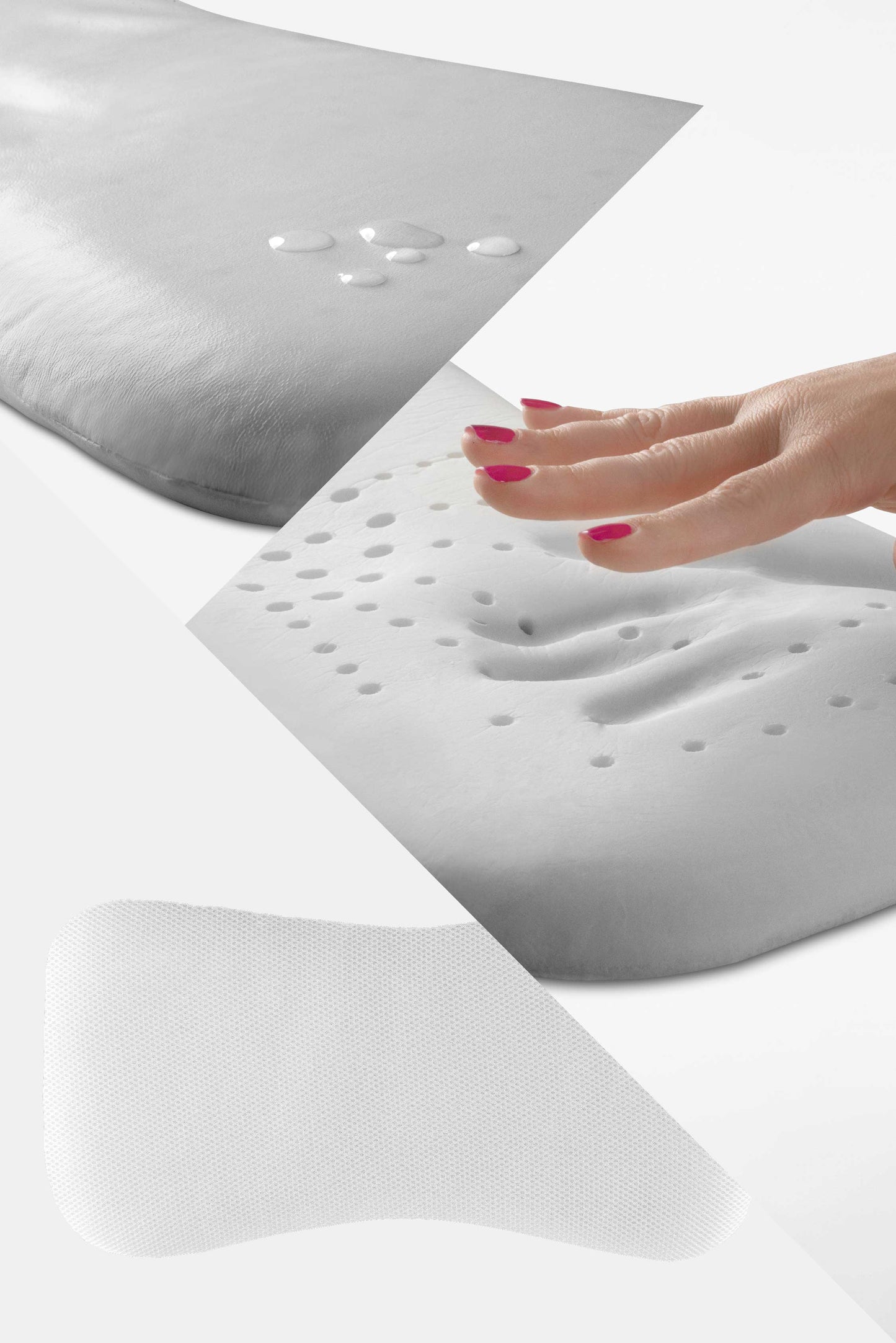 Cuscino per testa piatta, Perfect Head Maxi - Bianco