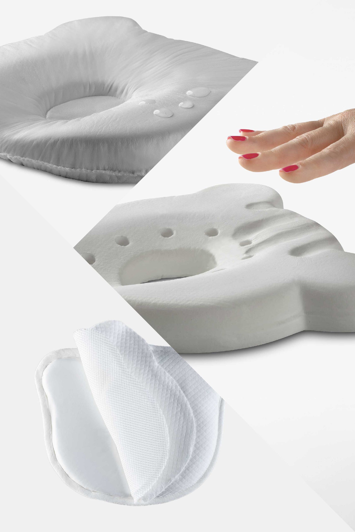 Cuscino per testa piatta, Pefect Head - White