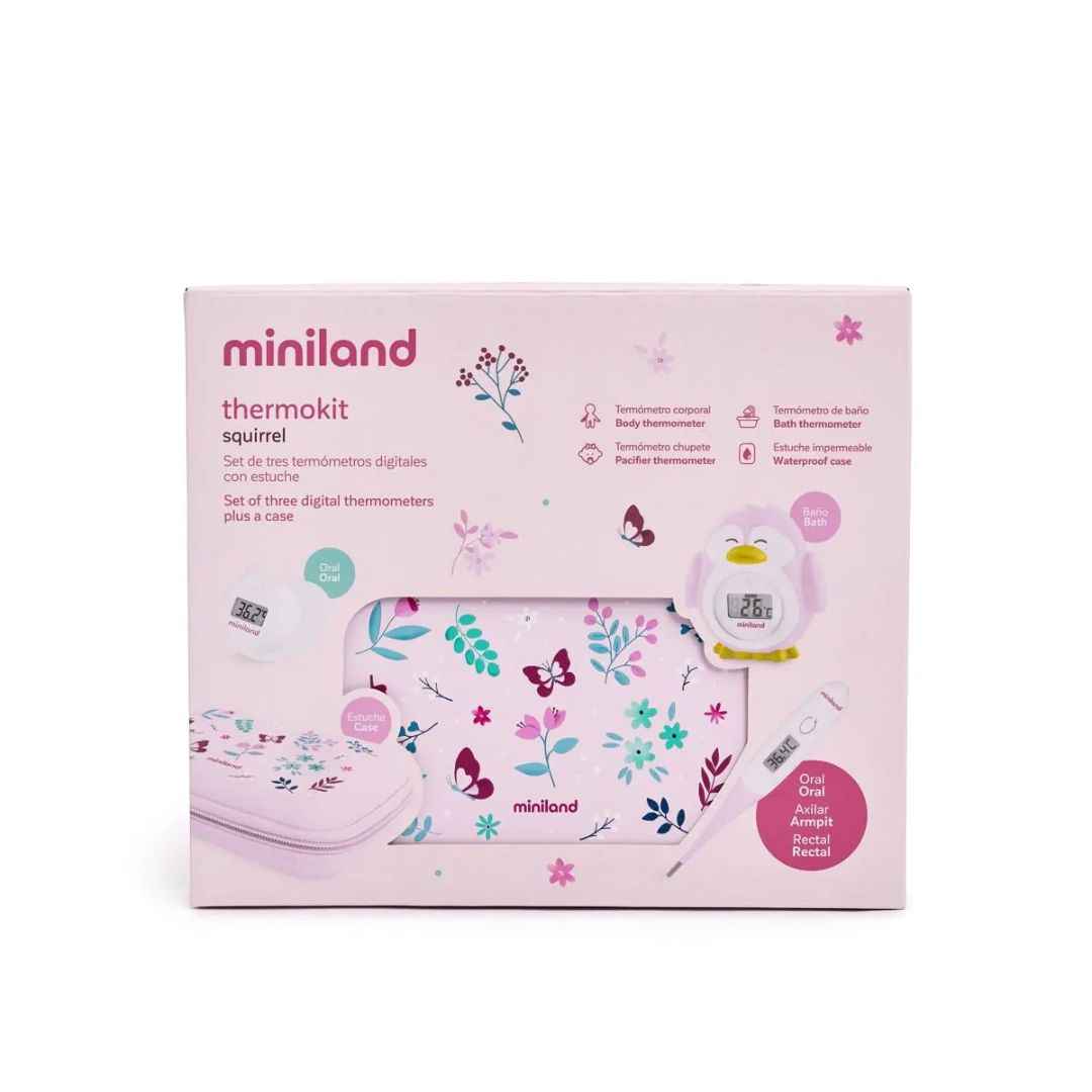 Miniland - Set di 3 termometri con astuccio squirrel