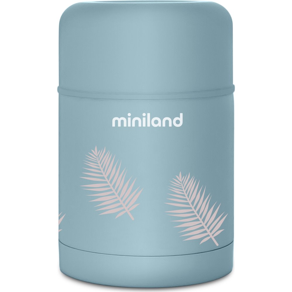 Miniland - Thermos porta pappa palme azzurre da 600ml