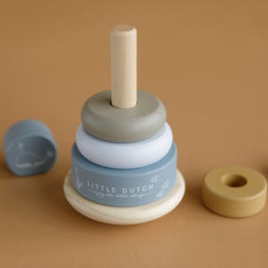 Little Dutch - Anelli da impilare ocean blu