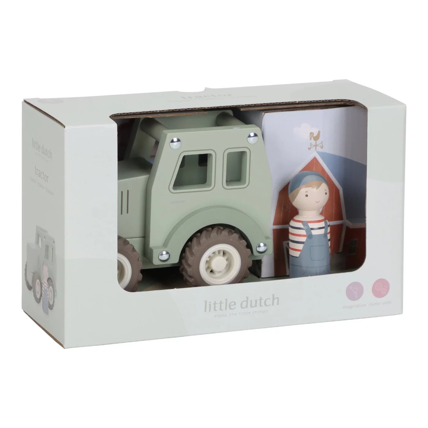 Little Dutch - Trattore in legno con personaggio