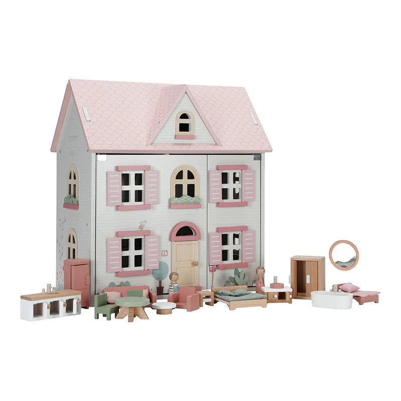 Little Dutch - Casa delle bambole rosa in legno