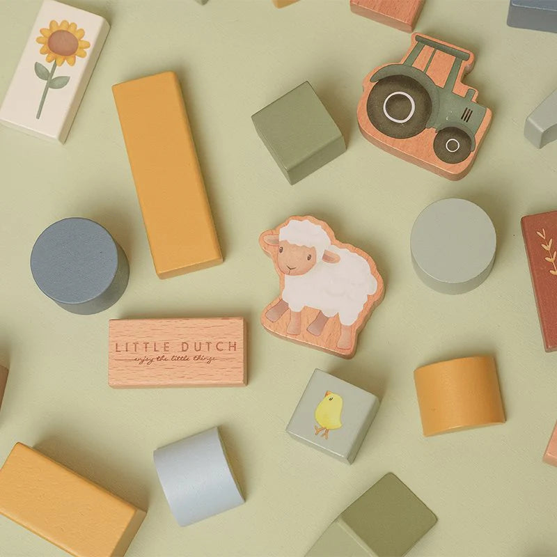 Little Dutch - Cubetti da costruzione Little farm