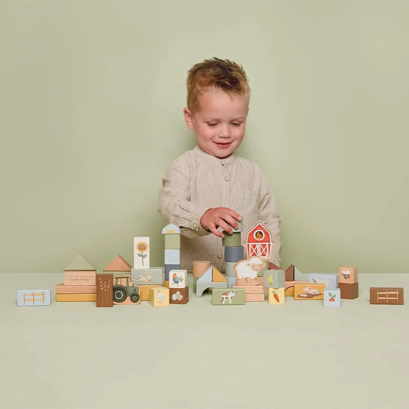 Little Dutch - Cubetti da costruzione Little farm