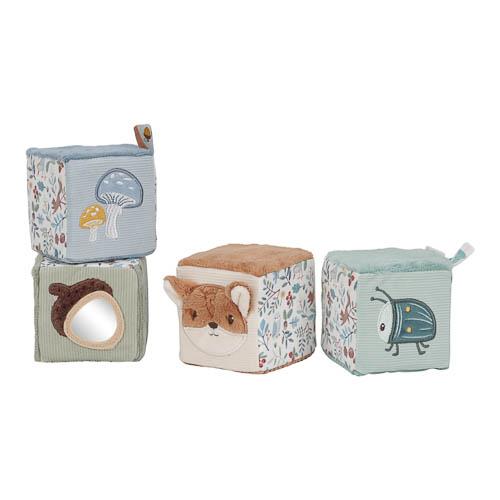 Little Dutch - Set 4 cubi morbidi Forest Friends