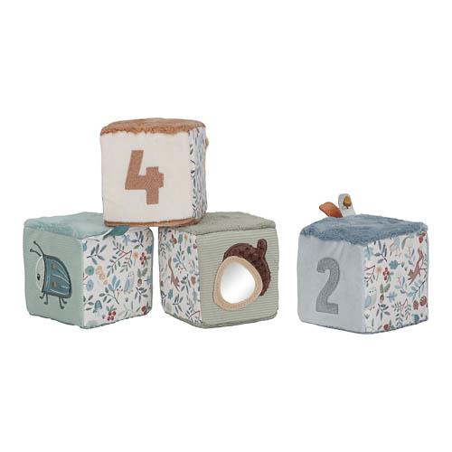 Little Dutch - Set 4 cubi morbidi Forest Friends