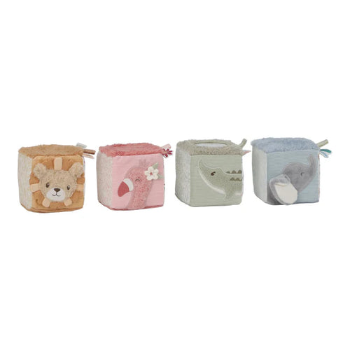 Little Dutch - Set 4 cubi morbidi Safari