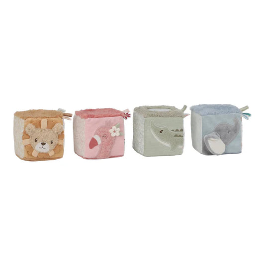 Little Dutch - Set 4 cubi morbidi Safari