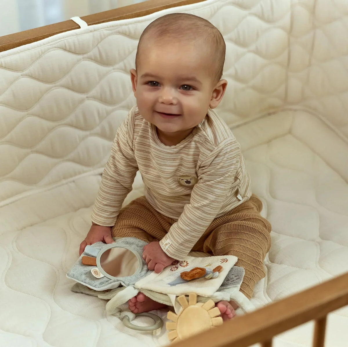 Little Dutch - Libro con gancio da passeggino Safari