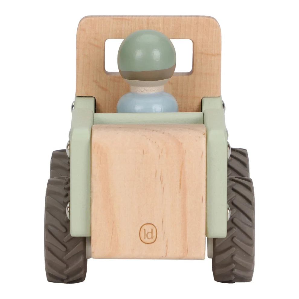 Little Dutch - Auto Safari in legno con personaggio