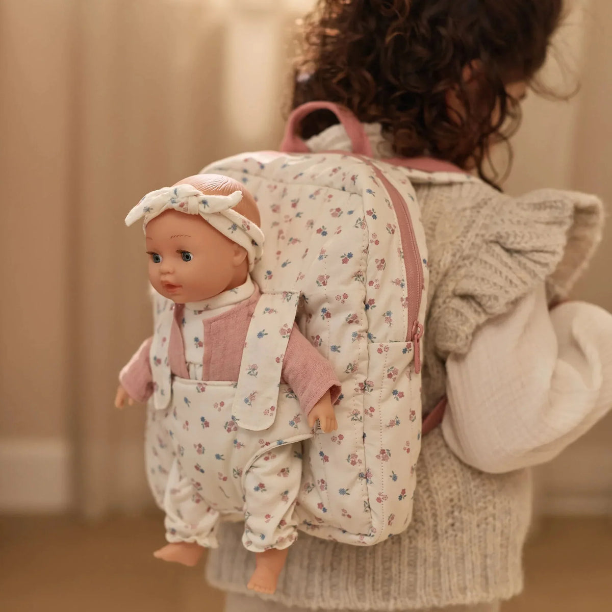 Little Dutch - Zainetto con marsupio per bambole