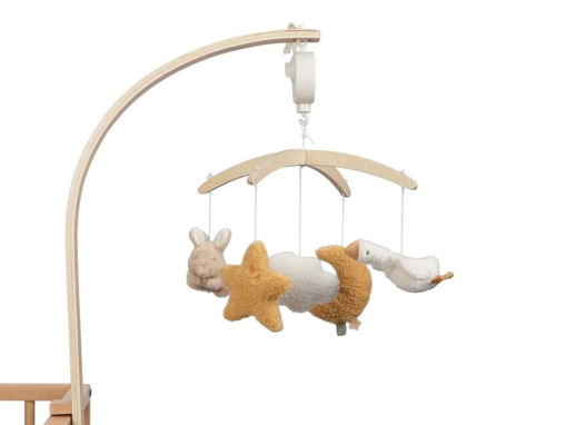 Little Dutch - Giostrina musicale in legno baby bunny e little goose