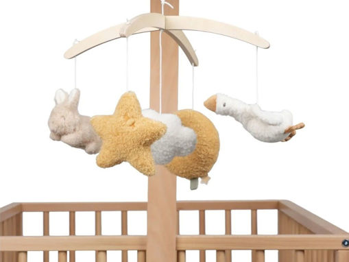 Little Dutch - Giostrina musicale in legno baby bunny e little goose