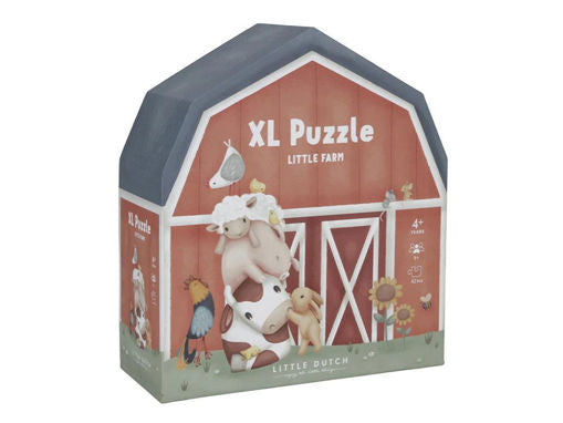 Little Dutch - Tappeto puzzle maxi sagomato Little farm