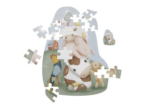 Little Dutch - Tappeto puzzle maxi sagomato Little farm