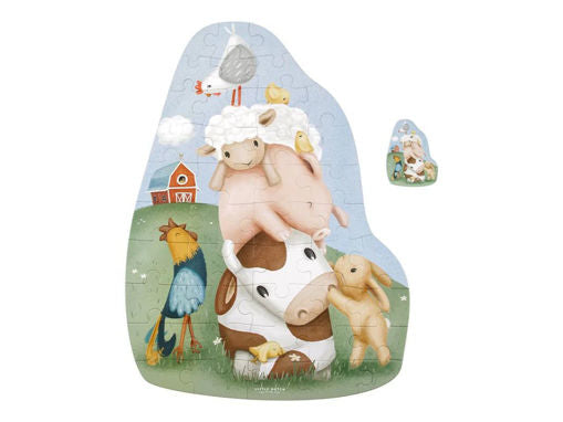 Little Dutch - Tappeto puzzle maxi sagomato Little farm