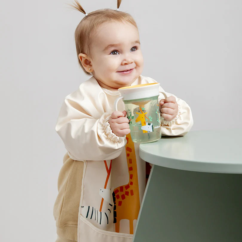 Miniland - Bavaglino maniche lunghe Jungle