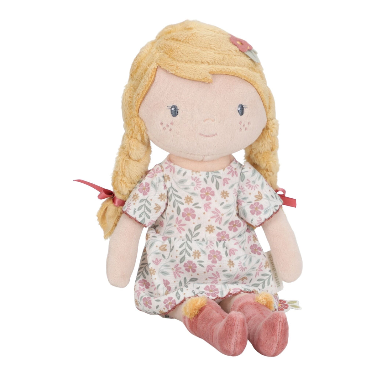 Little Dutch - Bambola morbida Julia 35cm – bambola seduta su sfondo bianco
