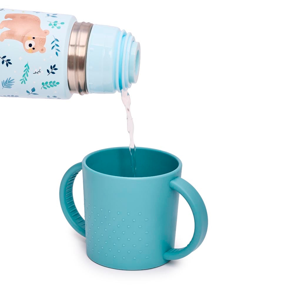Miniland - Set pappa Dreamland – acqua versata nella tazza da un thermos