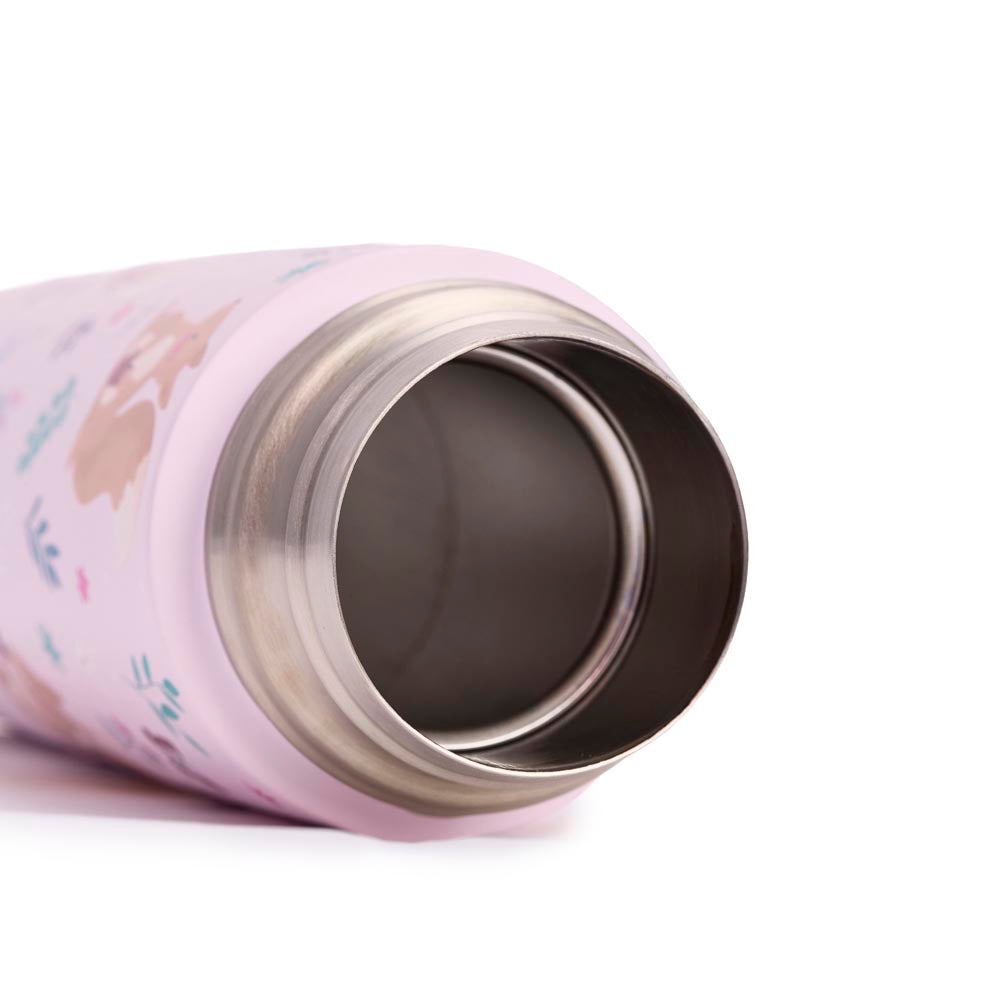 Miniland - Thermos per liquidi Squirrel da 500ml – dettaglio dell'interno in acciaio inox
