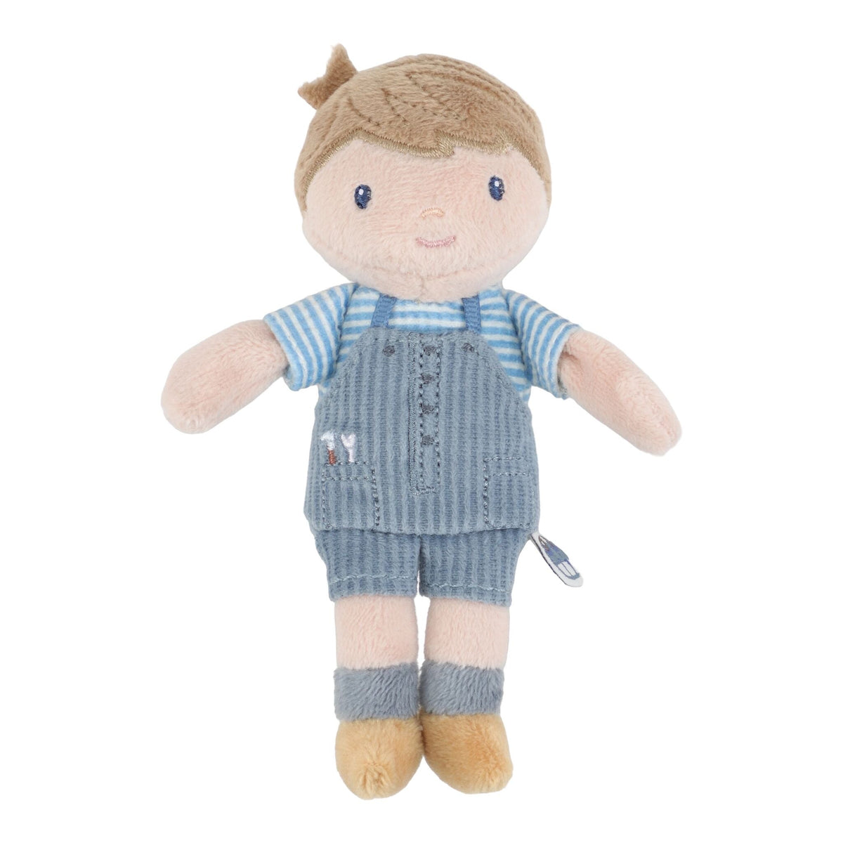 Little Dutch - Bambola morbida Jim 10cm – bambola intera su sfondo bianco