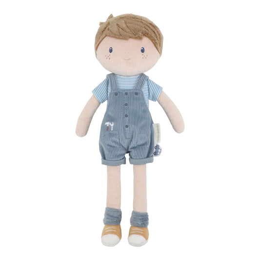 Little Dutch - Bambola morbida Jim 35cm – bambola intera su sfondo bianco