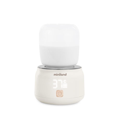Miniland - Scaldabiberon portatile Warmy on the Go Plus – scaldabiberon con contenitore su sfondo bianco