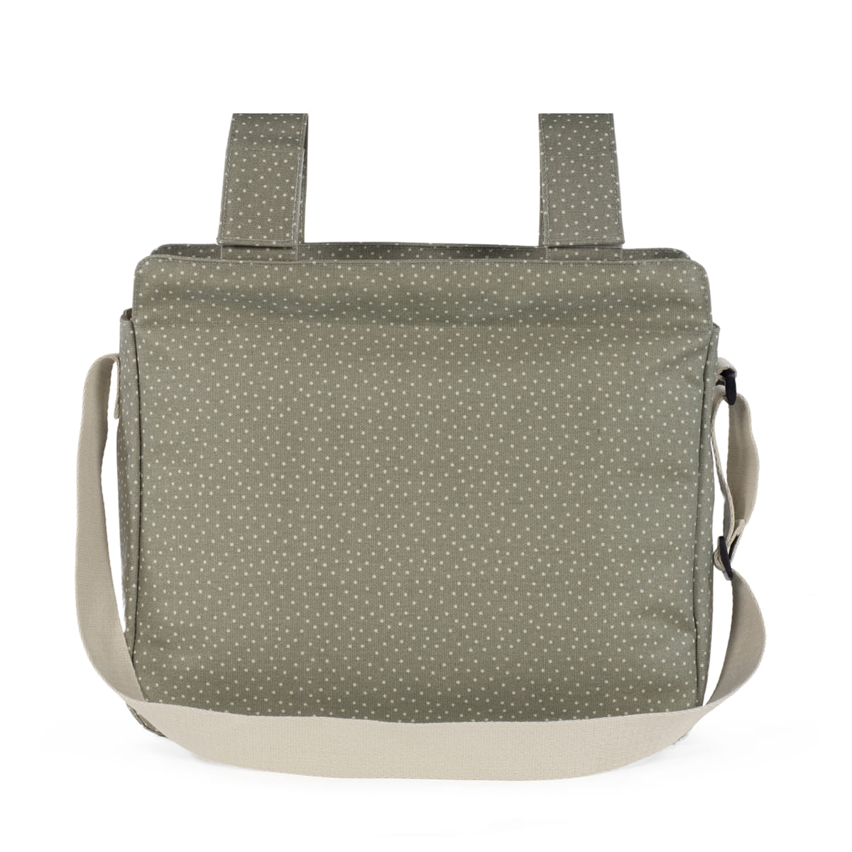 Walking Mum - Borsa fasciatoio pois poppy muschio