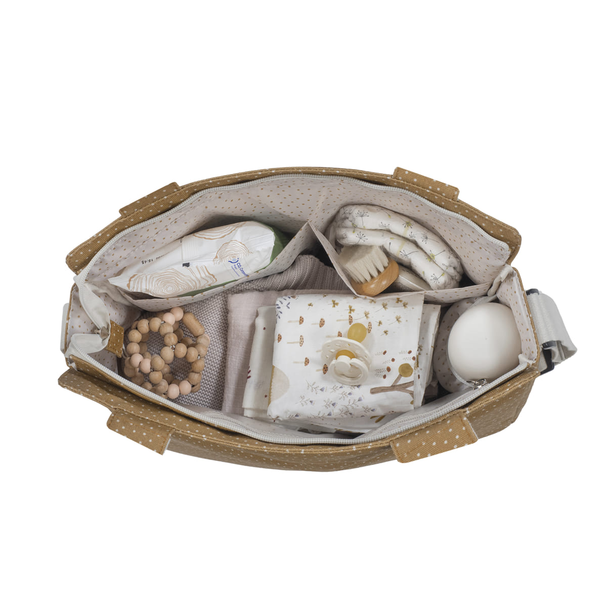 Walking Mum - Borsa fasciatoio pois poppy cannella