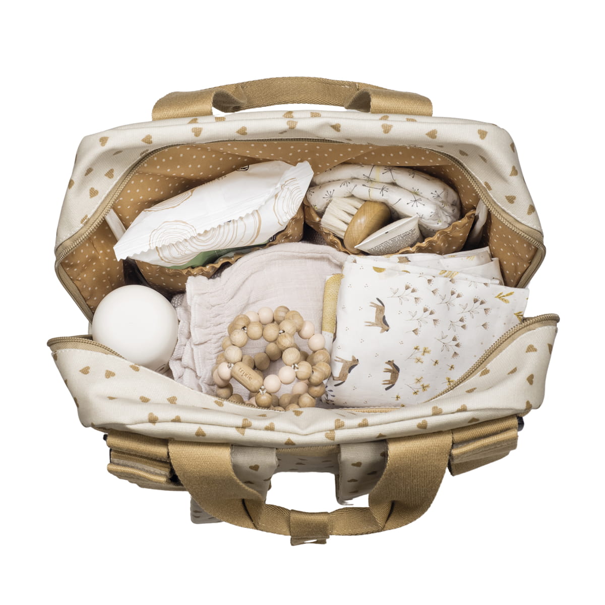 Walking Mum - Zaino cuori poppy cannella