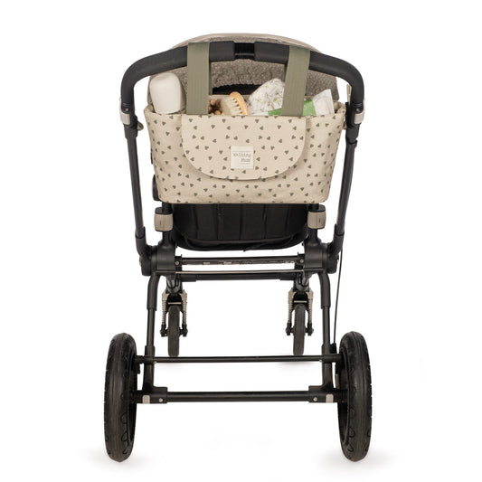 Walking Mum - Organizer passeggino cuori poppy muschio