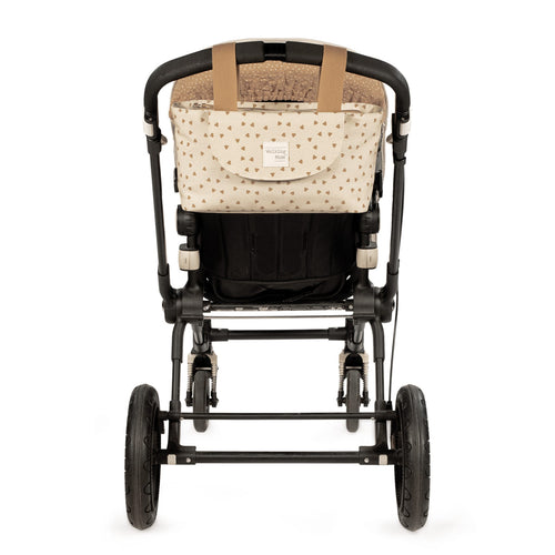 Walking Mum - Organizer passeggino cuori poppy cannella