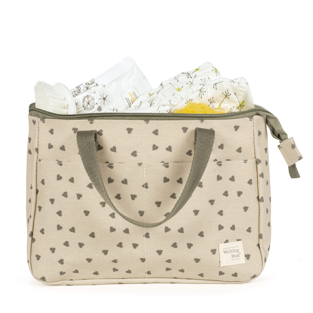 Walking Mum - Beauty cuori poppy muschio