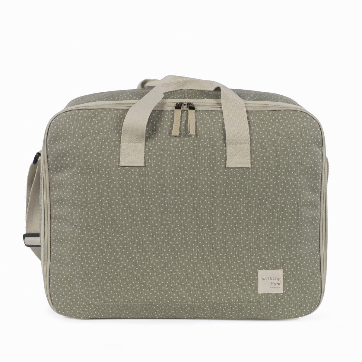 Walking Mum - Valigia pois poppy muschio
