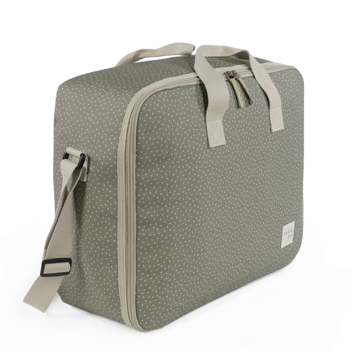 Walking Mum - Valigia pois poppy muschio