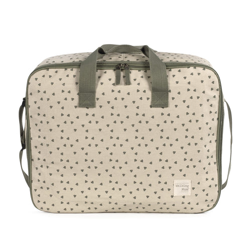 Walking Mum - Valigia cuori poppy muschio