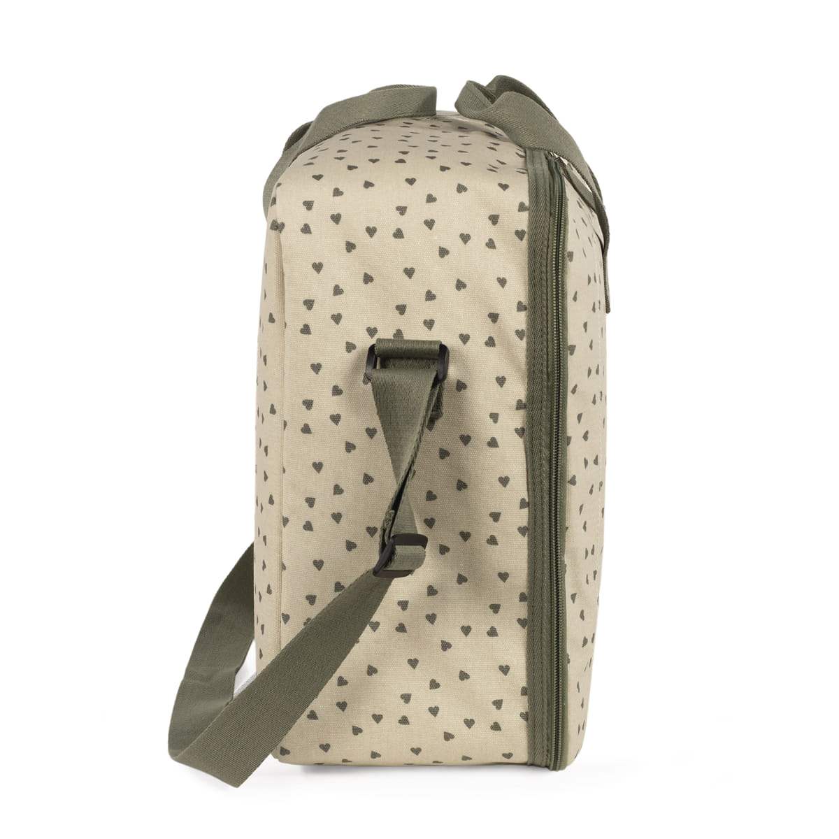 Walking Mum - Valigia cuori poppy muschio