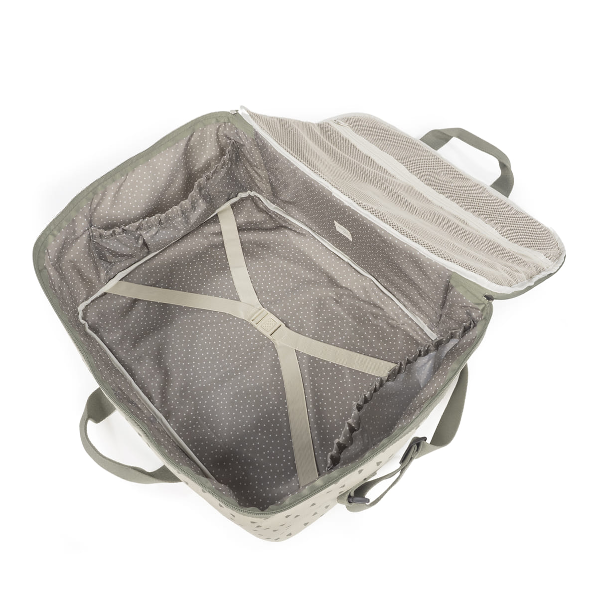 Walking Mum - Valigia cuori poppy muschio