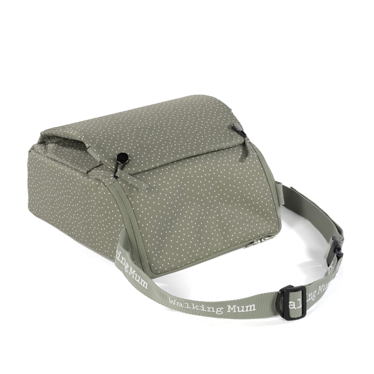 Walking Mum - Seggiolone portatile pois poppy muschio